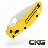 Spyderco Manix 2 Salt Yellow Lightweight CPM MagnaCut C101PYL2 Cajun Knife And Gear