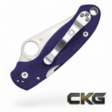 Spyderco Para 3 CPM S110V C223GPDBL Cajun Knife And Gear