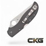 Spyderco Strech 2 XL Grey G-10 CPM CRU-WEAR C258GPGYCW Cajun Knife And Gear