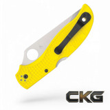 Spyderco Stretch 2 XL Salt Yellow Lightweight C258PYL Cajun Knife And Gear