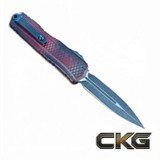 MICROTECH KNIVES CYPHER II DOUBLE EDGE SIGNATURE SERIES RED X-51 STANDARD 1242-1RDX51S