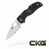 Spyderco Native 5 Black Lightweight Combination Edge