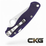 Spyderco Para Military 2 G-10 Dark Blue Cpm S110v C81GPDBL2 Cajun Knife And Gear