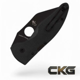 Spyderco Microjimbo Black G-10 Black Blade C264GPBK Cajun Knife And Gear