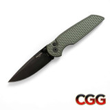 Protech TR3 INTEGRITY Thumbstud Relic Textured Green DLC Blade INT106-Green Cajun Knife And Gear