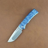 CHAVES REDENCION STREET DROP POINT CUSTOM BLUE CAMO ANNODIZED TITANIUM CHVS-925-BC-U