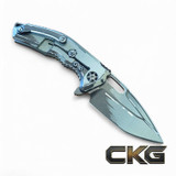 Heretic Knives Medusa CEL Shade Gray H009-CS-GRY Cajun Knife And Gear