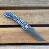 Simeon Custom Knives Mini Prodigy Magnacut Blue Frag SK-MP-BF-M