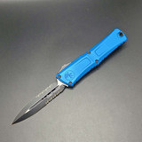 Microtech Combat Troodon Gen III Double Edge Partial Serrated Black Blade 1142-2BL-U