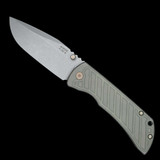 Mcnees Knives 3.5" Sp Fast Back Grn/Brnz-A Bronze Satin Hardware SIMS1T2186