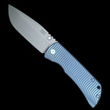 Mcnees Knives 3.5" Drop Point Swerve Blu/Blu-S Blue Satin Hardware SIMS1T2228