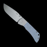 Mcnees Knives 3.5" Drop Point Blue Jigged Sw/Blu/Brnz-A Stone Washed Hardware SIMS1T2202