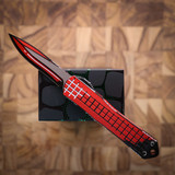 Heretic Knives Manticore S Recurve Cel Shade Red H025F-CS-RD