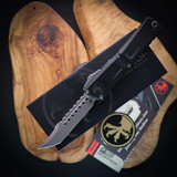 Microtech Combat Troodon Gen III Hellhound Apocalyptic Standard Black Signature Series 1219-10APS