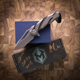 Heretic Knives Tenshi Dew Hara Prototype Stonewashed Titanum Carbon Fiber H036-2A-U Heretic Knives Tenshi Dew Hara Prototype Stonewashed Titanum Carbon Fiber H036-2A-U
