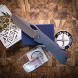 MCNEES KNIVES DIXON BLUE BRONZE BLUE SATIN HARDWARE SIMS1T1651