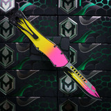 Heretic Knives Hydra V4 Recurve Cel Shade Pink Lemonade H408-CS-PL
