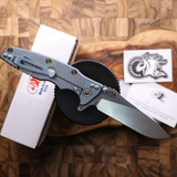 Rick Hinderer Eklipse Skinny Slicer Hollow Grind. Magnacut. Bead Blast Purple. Kingwood. Titanium Hardware, Excellent Condition RH-EKLIPSE-SKINNY-KW-U Rick Hinderer Eklipse Skinny Slicer Hollow Grind. Magnacut. Bead Blast Purple. Kingwood. Titanium Hardware, Excellent Condition RH-EKLIPSE-SKINNY-KW-U