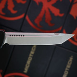 Microtech HALO IV T/E MARFIONE SELECT STONEWASH FINISH HARDCOAT ANODIZED ALLOY DOUBLE VAPOR BLAST STAINLESS 1151-10MS1