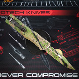 Microtech Combat Troodon Bowie Gen III Signature Series OD Green/Tan with Black Splatter Standard