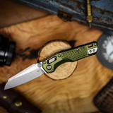Microtech MSI Mini Stonewash Standard Frag Aluminium OD Green 210M-10FROD