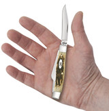 CASE AMBER BONE PEACH SEED JIG MEDIUM STOCKMAN