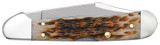Case Amber Bone Peach Seed Jig Mini CopperLock