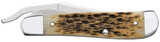 Case Amber Bone Peach Seed Jig RussLock