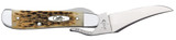 CASE AMBER BONE PEACH SEED JIG RUSSLOCK
