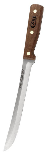 CASE HOUSEHOLD CUTLERY 9" SLICING KNIFE (SOLID WALNUT)