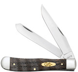 CASE SMOOTH BLACK CURLY OAK WOOD TRAPPER