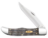 CASE SMOOTH BLACK CURLY OAK WOOD FOLDING HUNTER