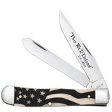CASE U.S. ARMY EMBELLISHED SMOOTH NATURAL BONE TRAPPER
