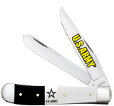 CASE U.S. ARMY SMOOTH BLACK/WHITE SYNTHETIC TRAPPER GIFT SET