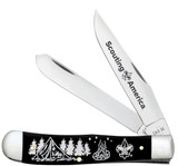 CASE SCOUTING AMERICA™ EMBELLISHED SMOOTH BLACK SYNTHETIC TRAPPER