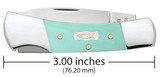 CASE SMOOTH SEAFOAM GREEN G-10 LOCKBACK