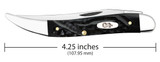 CASE JIGGED ROUGH BLACK® SYNTHETIC MEDIUM TEXAS TOOTHPICK