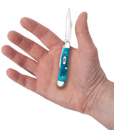 Case Caribbean Blue Bone Sawcut Jig Peanut