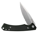 CASE OD GREEN ANODIZED ALUMINUM WITH BLACK G10 INLAY MARILLA® WITH SERRATED BLADE