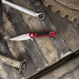 CASE RED ANODIZED ALUMINUM G-10 MARILLA®