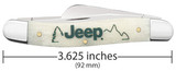 CASE JEEP®  EMBELLISHED SMOOTH NATURAL BONE MEDIUM STOCKMAN