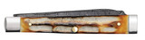 CASE DEEP CANYON JIGGED BURNT NATURAL BONE BABY DOC RAINDROP DAMASCUS