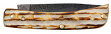 CASE DEEP CANYON JIGGED BURNT NATURAL BONE SOD BUSTER® JR RAINDROP DAMASCUS