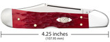 CASE PEACH SEED JIG DARK RED BONE CS COPPERLOCK®
