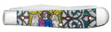 CASE STAINED GLASS ANGEL NATURAL BONE COLOR WASH TRAPPER
