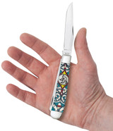 CASE STAINED GLASS DOVE NATURAL BONE COLOR WASH TRAPPER
