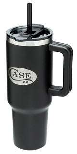 CASE STAINLESS STEEL TUMBLER WITH STRAW