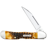 CASE ROGERS JIGGED BURNT AMBER BONE CS COPPERLOCK®