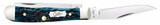 CASE PEACH SEED JIG POCKET WORN® MEDITERRANEAN BLUE BONE TINY TRAPPER