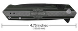CASE HARLEY DAVIDSON® EMBELLISHED SMOOTH OD GREEN ANODIZED ALUMINUM HANDLE KINZUA